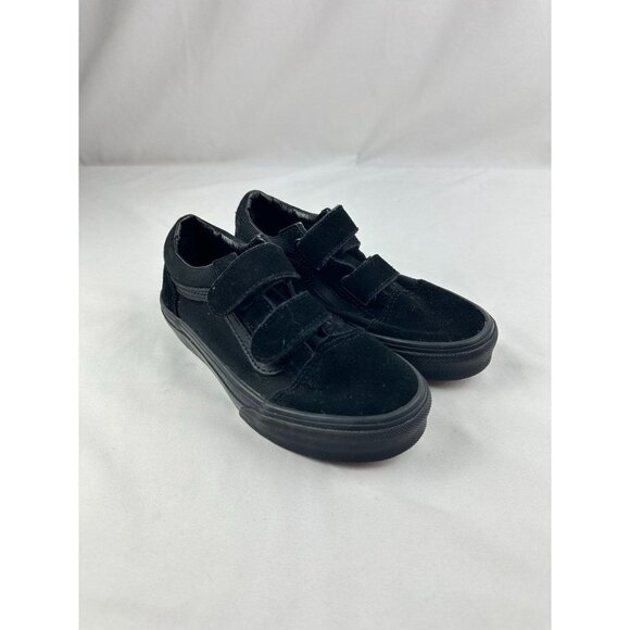 New Little Kids Old Skool V Shoe All Black Size 13.5US - Picture 2 of 8